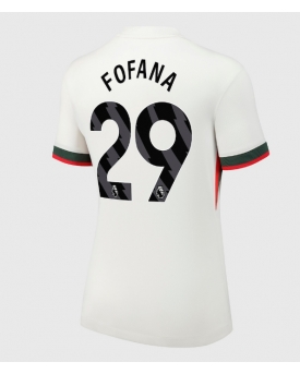 Billige Fotballdrakt Chelsea Wesley Fofana #29 Replika Bortedrakt Dame 2025-26 Kortermet Billige Fotballdrakt Chelsea Wesley Fofana #29 Replika Bortedrakt Dame 2025-26 Kortermet